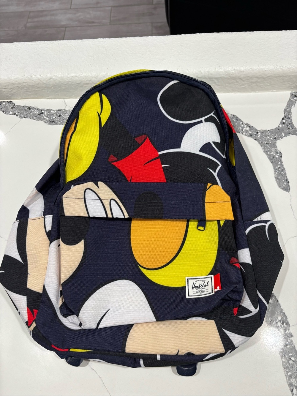 Herschel Supply Company Kids Mickey Face Print Backpack - Navy/Yellow/Red